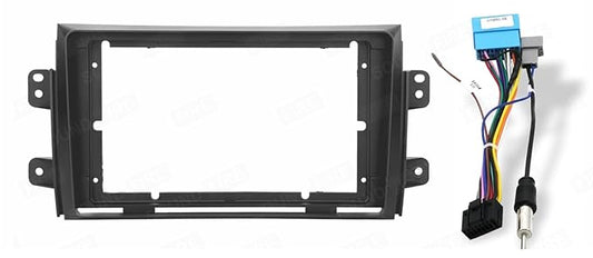 Maxxfit High Gloss 9 Inch Car Stereo Frame With Wiring for SX4 (2007–2014)