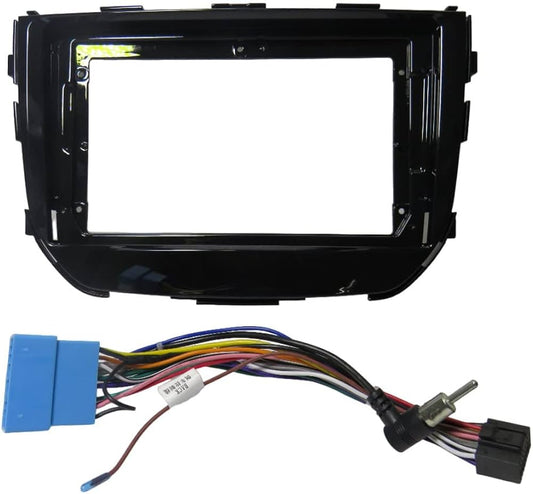 Maxxfit High Gloss Car Stereo Frame Vitara Brezza 2016–2021 (9 Inch) With Wiring